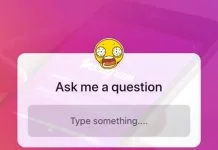 Instagram Ask me a question