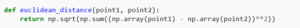 The Euclidean Distance Function Definition