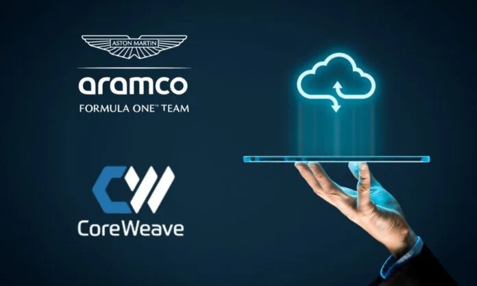 Aston Martin Aramco partner with CoreWeave