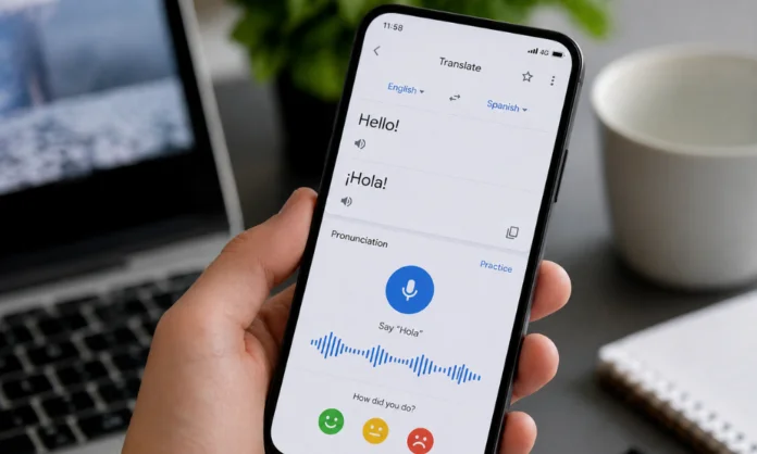 Google Translate AI Pronunciation Practice Feature