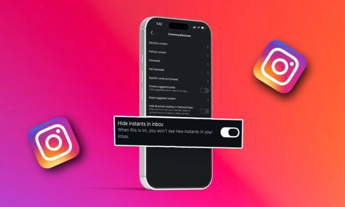 Turn off Instagram Instants